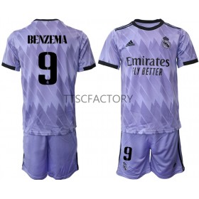 Camiseta Real Madrid Karim Benzema 9 Niño Segunda Equipación 2022/2023